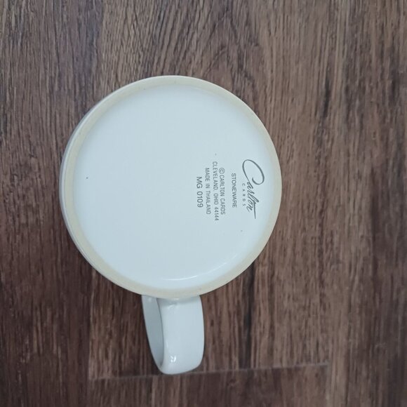 Vintage Carlton Cards Stoneware Orange Smiling Cat Coffee Mug Funny 10 oz - Picture 4 of 4